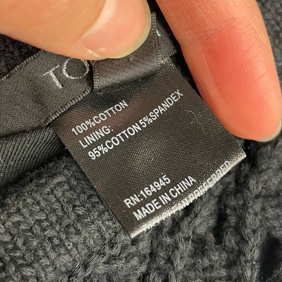 Toccin Kayla Crochet Midi Dress Black Knitted 100% Cotton Lining: Cotton/Spandex - Picture 8 of 17